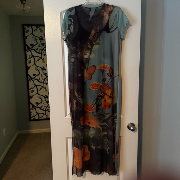 Dressed in LaLa Mad About You Mesh Dress + Slip Fairy Dust - Picture 2 of 13